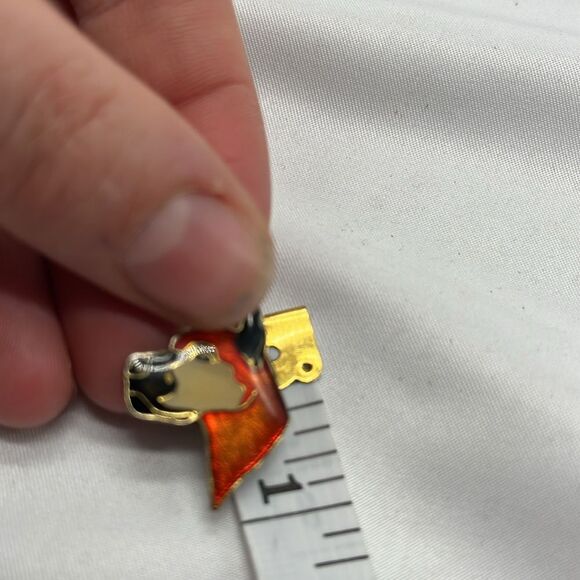 Vintage Enamel Doberman Dog Pin - Picture 4 of 4